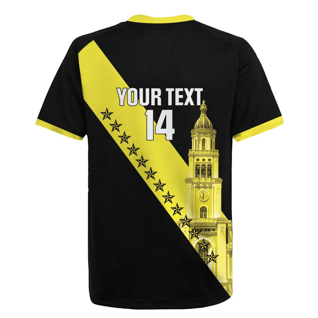 Cradle Of Dominican Republic Football Custom Rugby Jersey Go Moca Diagonal Style - Wonder Print Shop