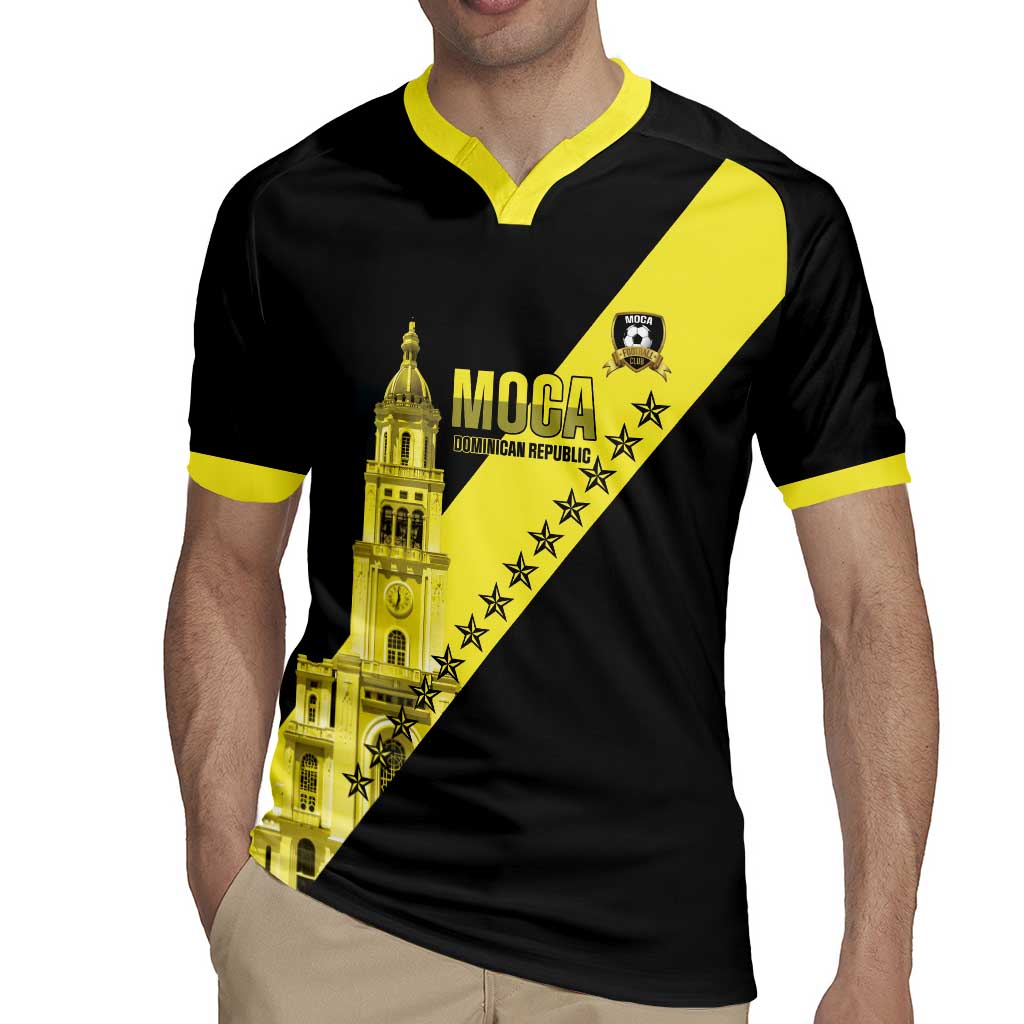 Cradle Of Dominican Republic Football Custom Rugby Jersey Go Moca Diagonal Style - Wonder Print Shop