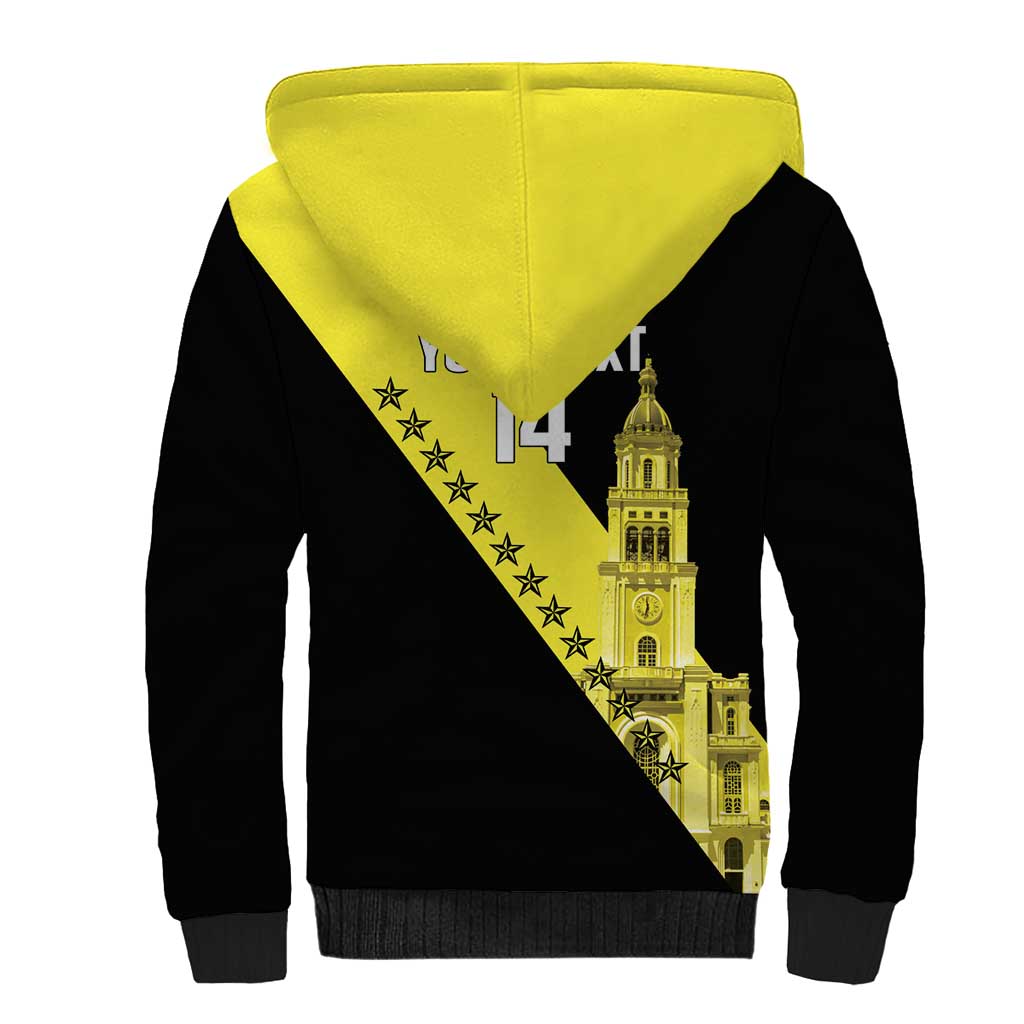 Cradle Of Dominican Republic Football Custom Sherpa Hoodie Go Moca Diagonal Style - Wonder Print Shop