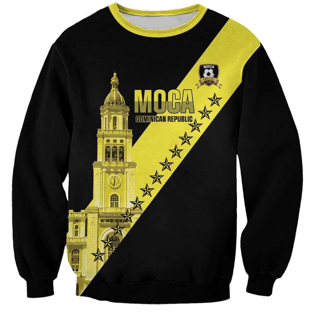 Cradle Of Dominican Republic Football Custom Sweatshirt Go Moca Diagonal Style - Wonder Print Shop
