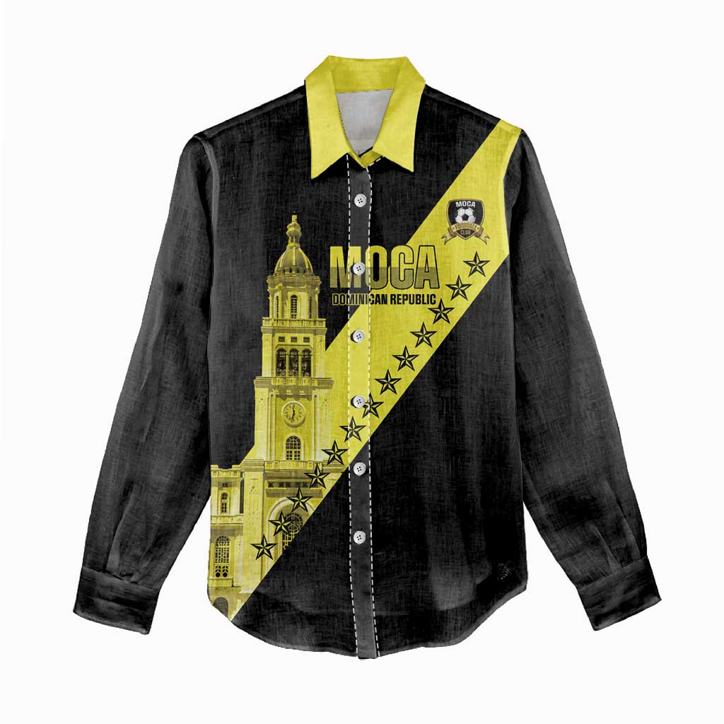 Cradle Of Dominican Republic Football Custom Women Casual Shirt Go Moca Diagonal Style - Wonder Print Shop