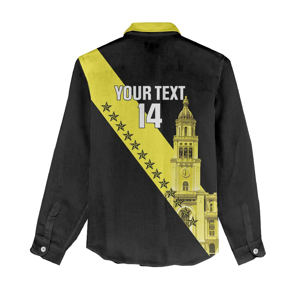 Cradle Of Dominican Republic Football Custom Women Casual Shirt Go Moca Diagonal Style - Wonder Print Shop