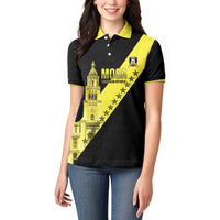 Cradle Of Dominican Republic Football Custom Women Polo Shirt Go Moca Diagonal Style - Wonder Print Shop