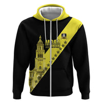 Cradle Of Dominican Republic Football Custom Zip Hoodie Go Moca Diagonal Style - Wonder Print Shop
