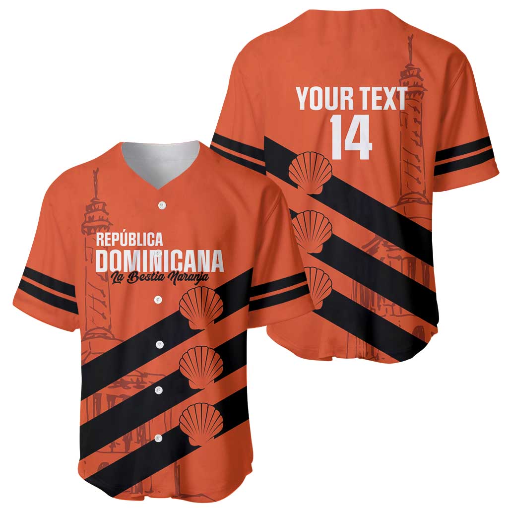 Cibao Dominican Republic Football Custom Baseball Jersey Vamos La Bestia Naranja - Wonder Print Shop