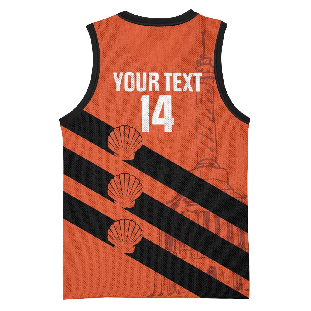 Cibao Dominican Republic Football Custom Basketball Jersey Vamos La Bestia Naranja - Wonder Print Shop