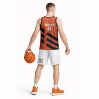 Cibao Dominican Republic Football Custom Basketball Jersey Vamos La Bestia Naranja - Wonder Print Shop