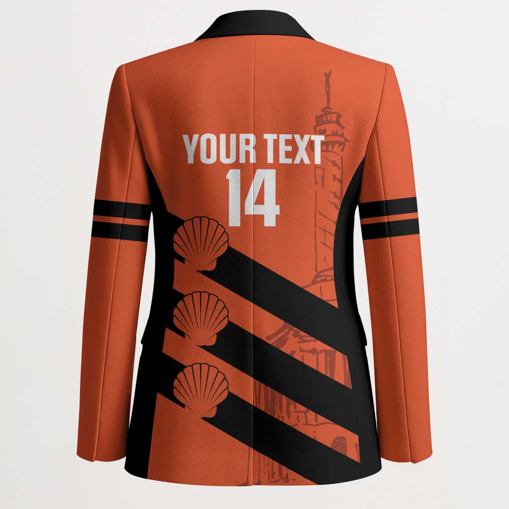 Cibao Dominican Republic Football Custom Blazer Vamos La Bestia Naranja - Wonder Print Shop