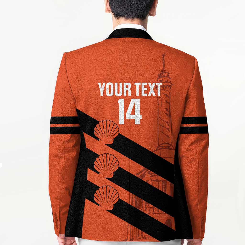 Cibao Dominican Republic Football Custom Blazer Vamos La Bestia Naranja - Wonder Print Shop