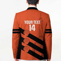 Cibao Dominican Republic Football Custom Blazer Vamos La Bestia Naranja - Wonder Print Shop