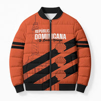 Cibao Dominican Republic Football Custom Bomber Puffer Jacket Vamos La Bestia Naranja - Wonder Print Shop