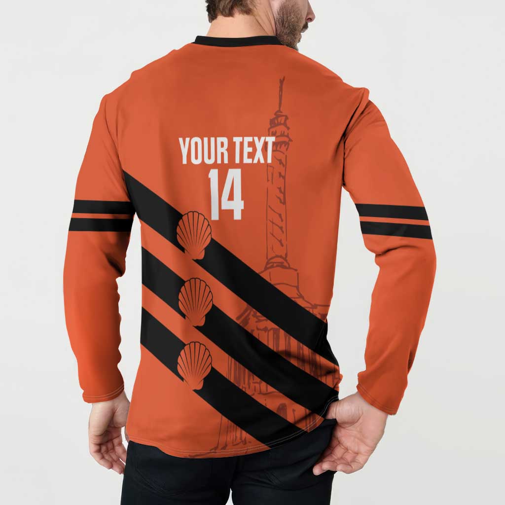 Cibao Dominican Republic Football Custom Button Sweatshirt Vamos La Bestia Naranja - Wonder Print Shop