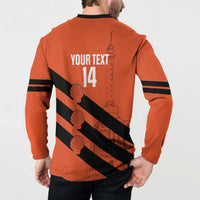 Cibao Dominican Republic Football Custom Button Sweatshirt Vamos La Bestia Naranja - Wonder Print Shop