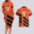 Cibao Dominican Republic Football Custom Couples Matching Long Sleeve Bodycon Dress and Hawaiian Shirt Vamos La Bestia Naranja - Wonder Print Shop
