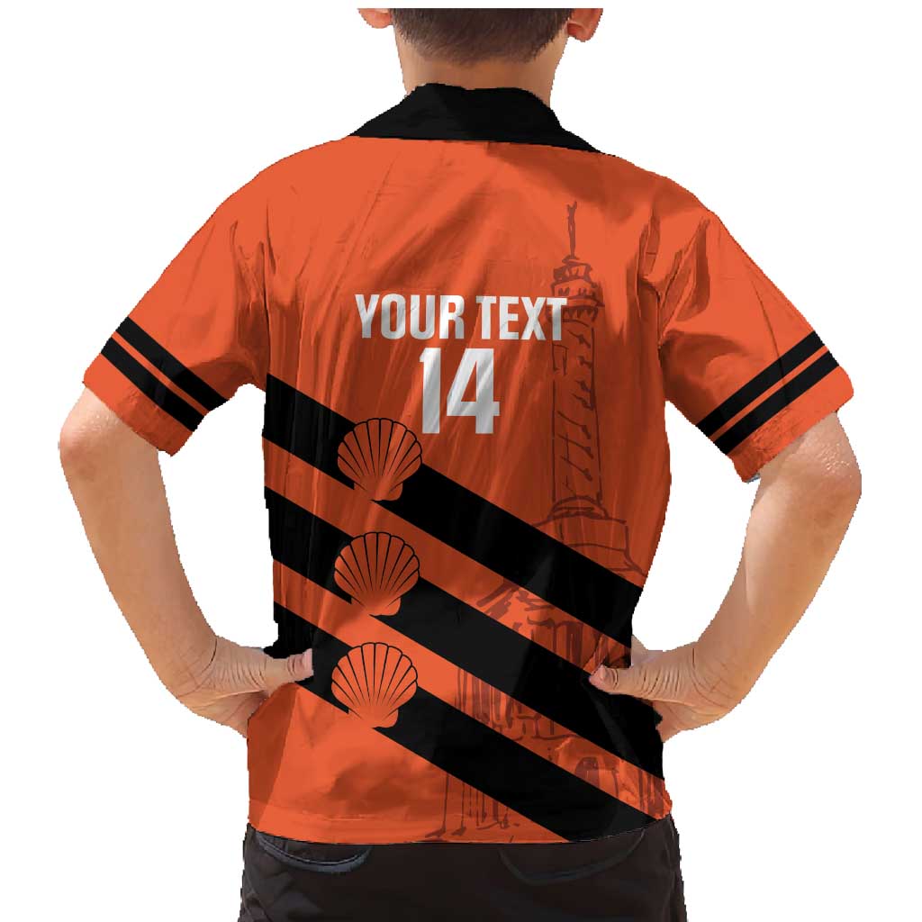 Cibao Dominican Republic Football Custom Family Matching Mermaid Dress and Hawaiian Shirt Vamos La Bestia Naranja - Wonder Print Shop