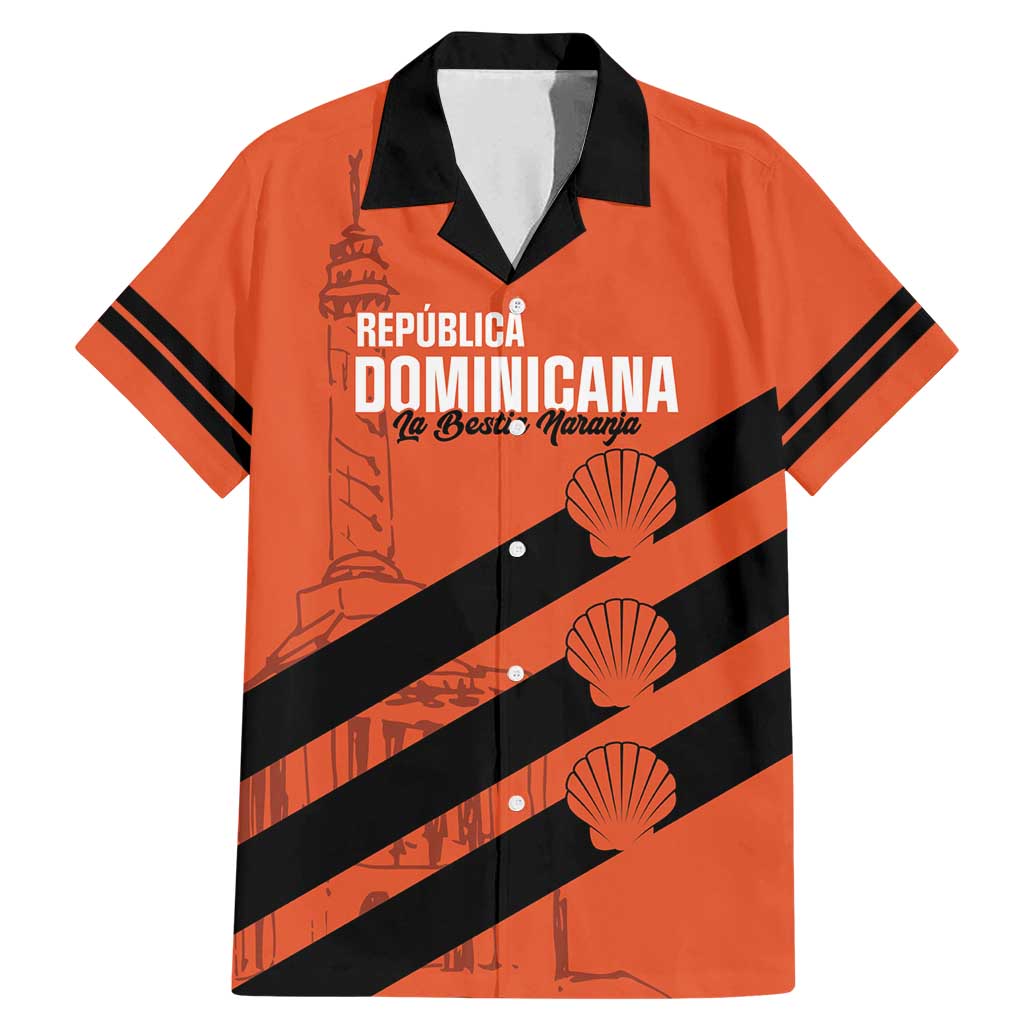 Cibao Dominican Republic Football Custom Family Matching Mermaid Dress and Hawaiian Shirt Vamos La Bestia Naranja - Wonder Print Shop