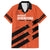 Cibao Dominican Republic Football Custom Family Matching Off The Shoulder Long Sleeve Dress and Hawaiian Shirt Vamos La Bestia Naranja - Wonder Print Shop