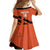 Cibao Dominican Republic Football Custom Family Matching Off Shoulder Maxi Dress and Hawaiian Shirt Vamos La Bestia Naranja - Wonder Print Shop
