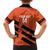 Cibao Dominican Republic Football Custom Family Matching Off Shoulder Short Dress and Hawaiian Shirt Vamos La Bestia Naranja - Wonder Print Shop