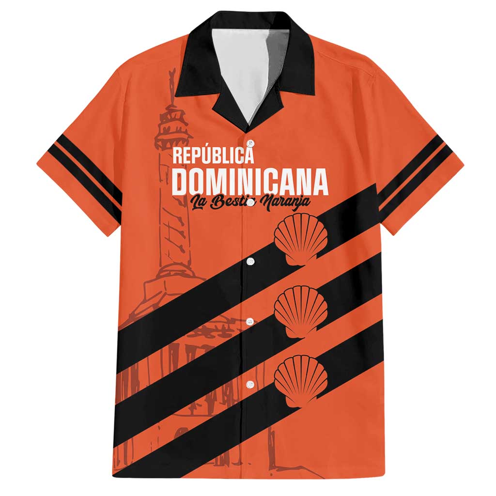 Cibao Dominican Republic Football Custom Family Matching Short Sleeve Bodycon Dress and Hawaiian Shirt Vamos La Bestia Naranja - Wonder Print Shop