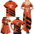 Cibao Dominican Republic Football Custom Family Matching Summer Maxi Dress and Hawaiian Shirt Vamos La Bestia Naranja - Wonder Print Shop