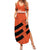 Cibao Dominican Republic Football Custom Family Matching Summer Maxi Dress and Hawaiian Shirt Vamos La Bestia Naranja - Wonder Print Shop