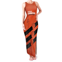 Cibao Dominican Republic Football Custom Family Matching Tank Maxi Dress and Hawaiian Shirt Vamos La Bestia Naranja - Wonder Print Shop