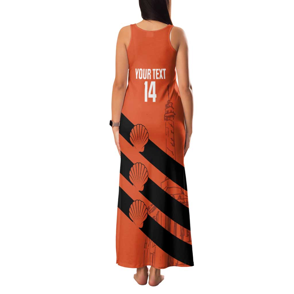Cibao Dominican Republic Football Custom Family Matching Tank Maxi Dress and Hawaiian Shirt Vamos La Bestia Naranja - Wonder Print Shop