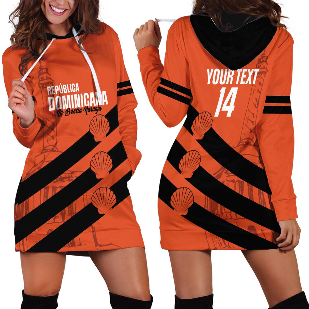 Cibao Dominican Republic Football Custom Hoodie Dress Vamos La Bestia Naranja - Wonder Print Shop