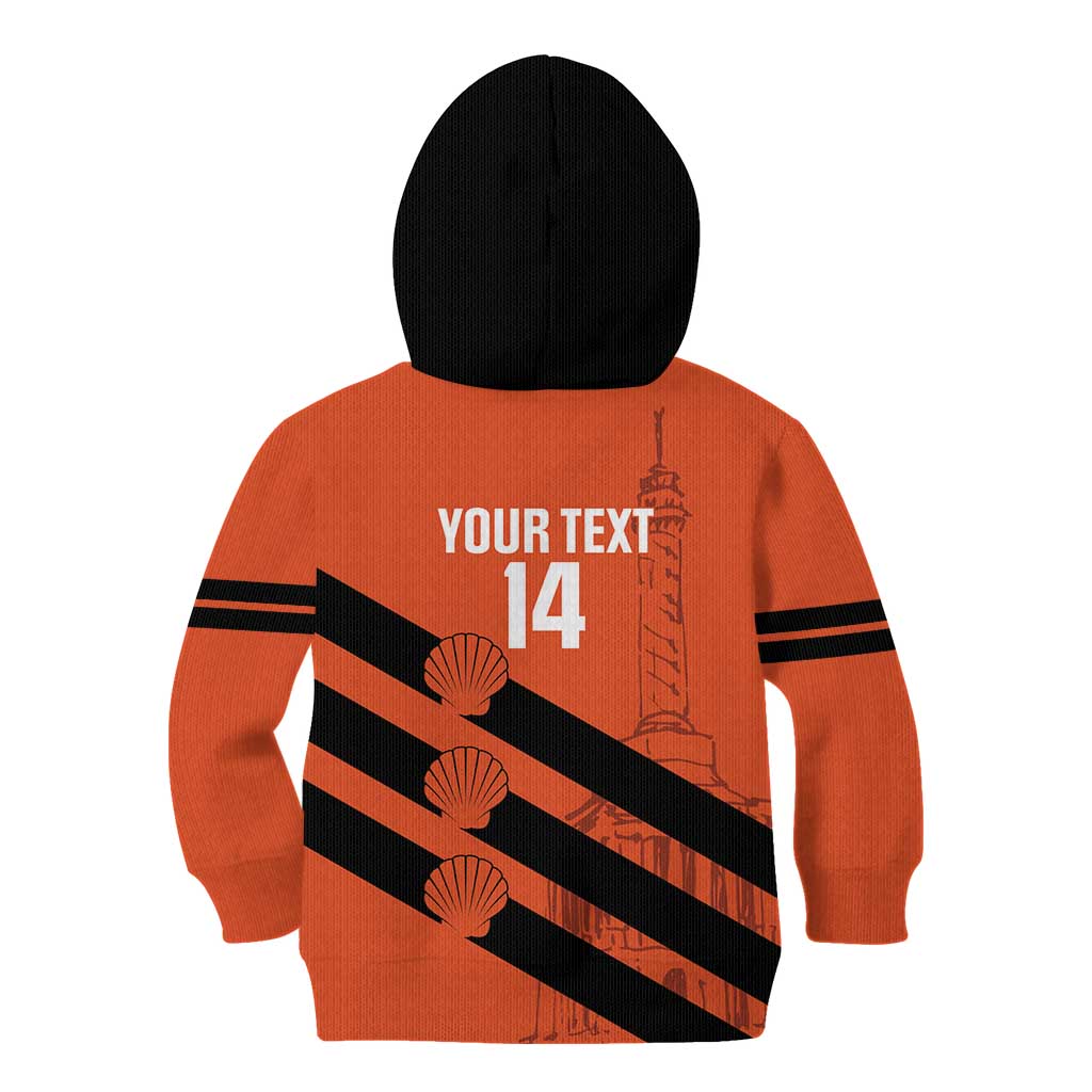 Cibao Dominican Republic Football Custom Kid Hoodie Vamos La Bestia Naranja - Wonder Print Shop