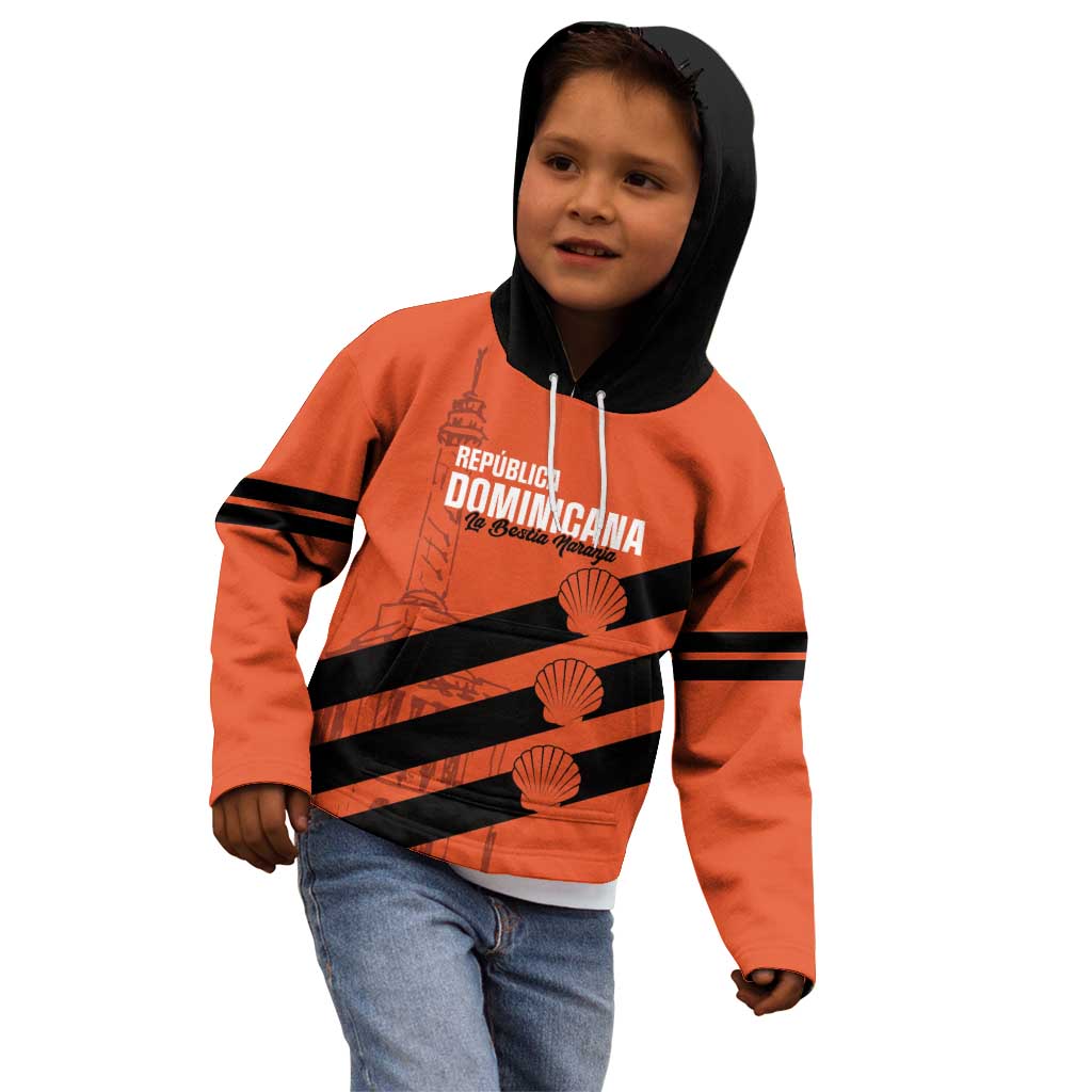 Cibao Dominican Republic Football Custom Kid Hoodie Vamos La Bestia Naranja - Wonder Print Shop