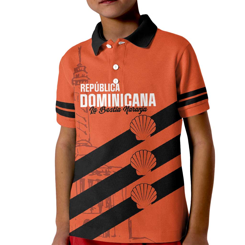 Cibao Dominican Republic Football Custom Kid Polo Shirt Vamos La Bestia Naranja - Wonder Print Shop