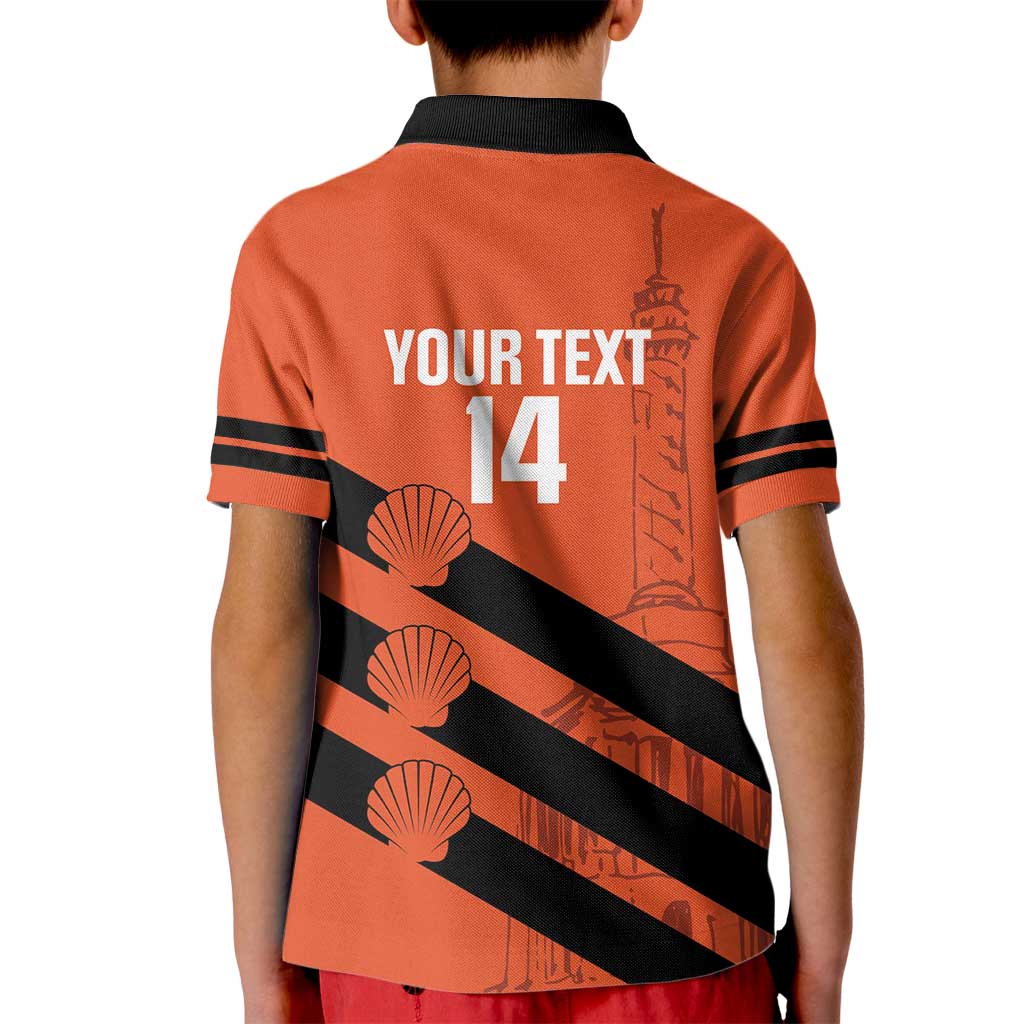 Cibao Dominican Republic Football Custom Kid Polo Shirt Vamos La Bestia Naranja - Wonder Print Shop