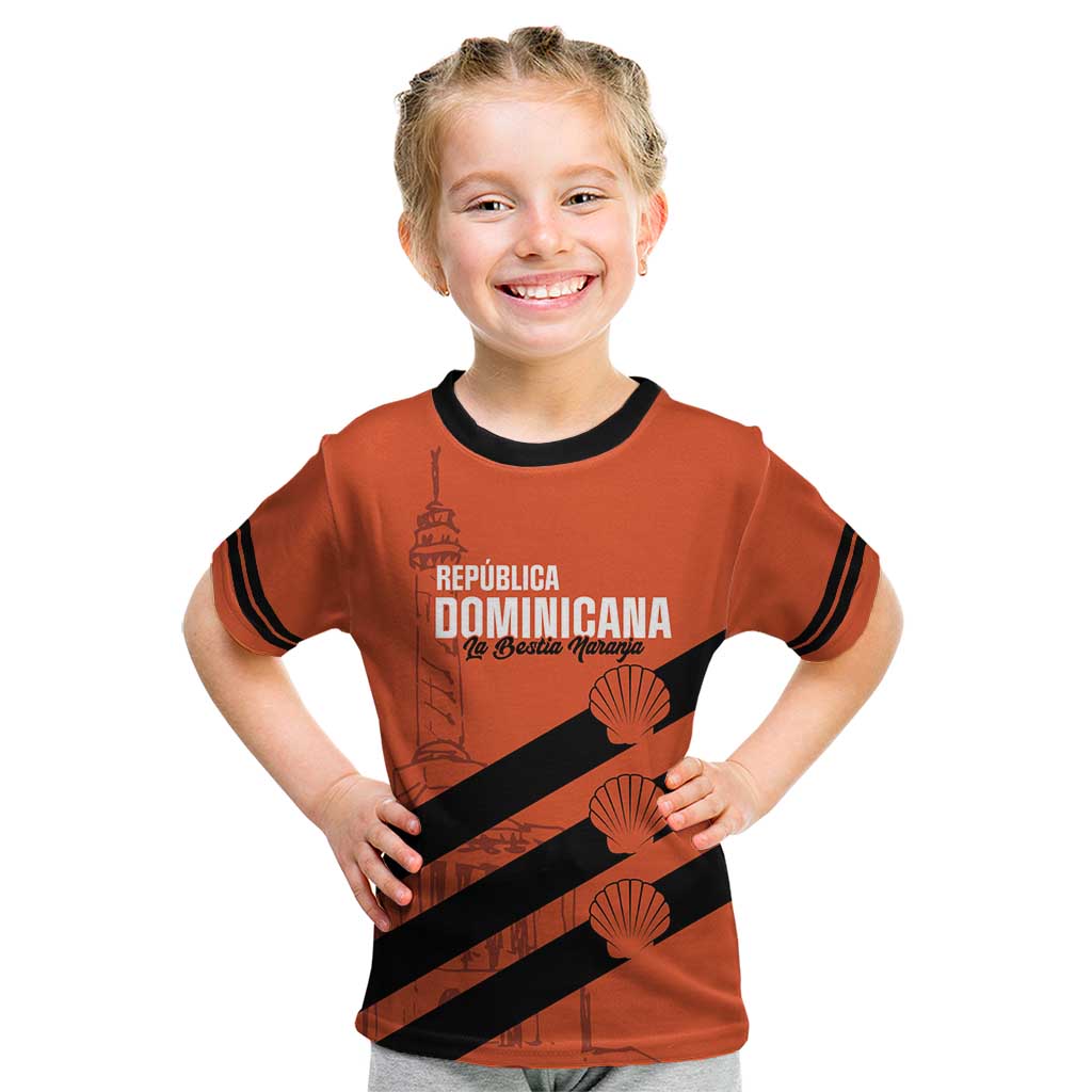 Cibao Dominican Republic Football Custom Kid T Shirt Vamos La Bestia Naranja - Wonder Print Shop