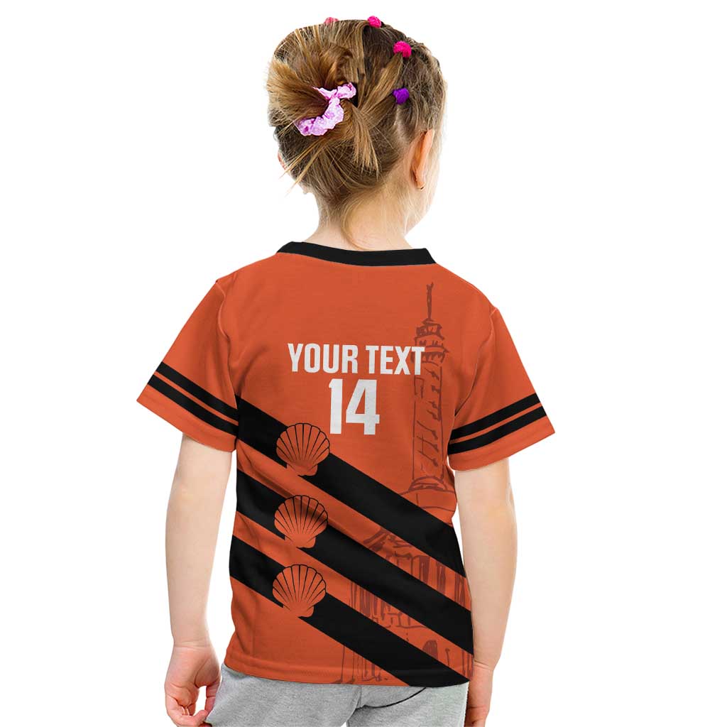 Cibao Dominican Republic Football Custom Kid T Shirt Vamos La Bestia Naranja - Wonder Print Shop