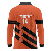 Cibao Dominican Republic Football Custom Long Sleeve Polo Shirt Vamos La Bestia Naranja - Wonder Print Shop