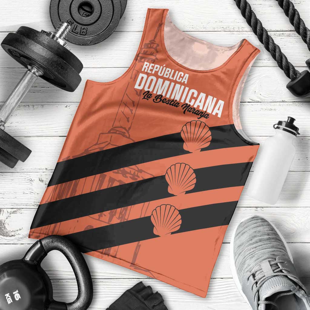 Cibao Dominican Republic Football Custom Men Tank Top Vamos La Bestia Naranja - Wonder Print Shop
