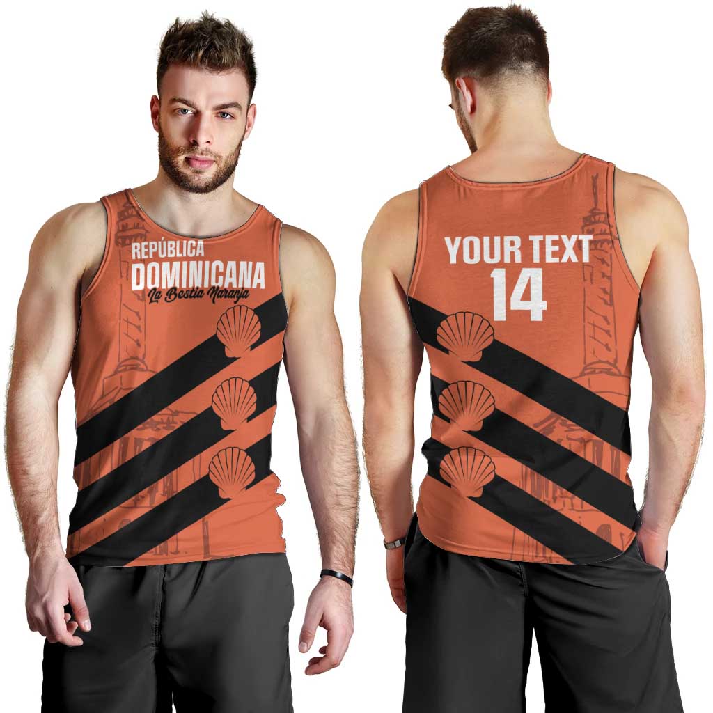 Cibao Dominican Republic Football Custom Men Tank Top Vamos La Bestia Naranja - Wonder Print Shop