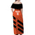 Cibao Dominican Republic Football Custom Off Shoulder Maxi Dress Vamos La Bestia Naranja - Wonder Print Shop