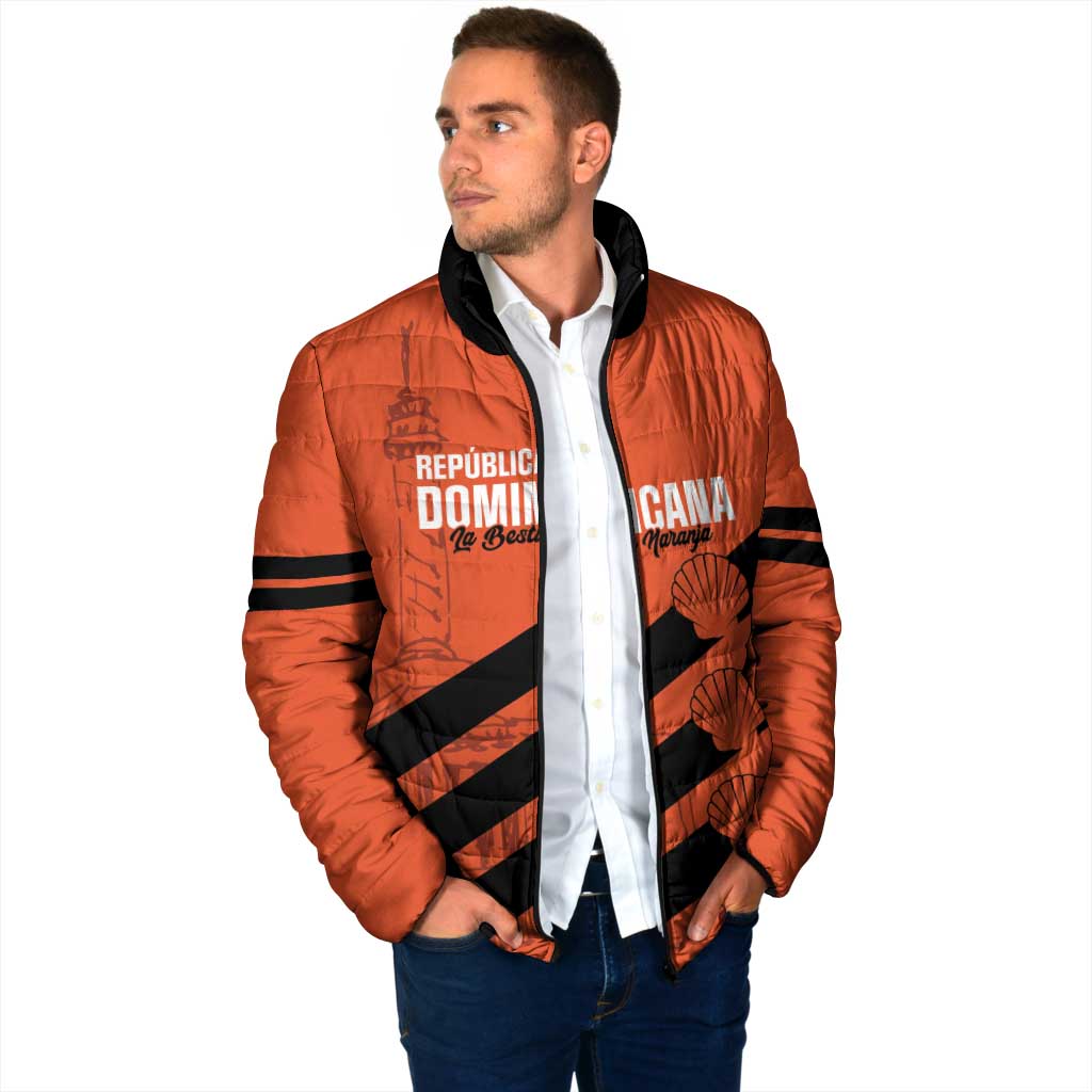 Cibao Dominican Republic Football Custom Padded Jacket Vamos La Bestia Naranja - Wonder Print Shop