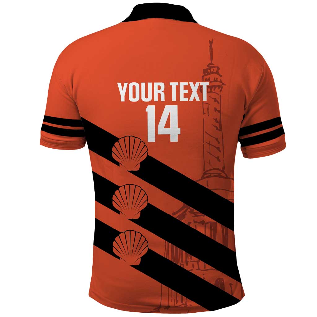 Cibao Dominican Republic Football Custom Polo Shirt Vamos La Bestia Naranja - Wonder Print Shop