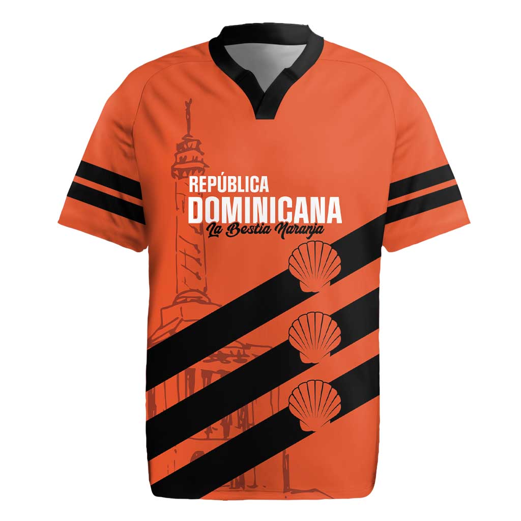 Cibao Dominican Republic Football Custom Rugby Jersey Vamos La Bestia Naranja - Wonder Print Shop