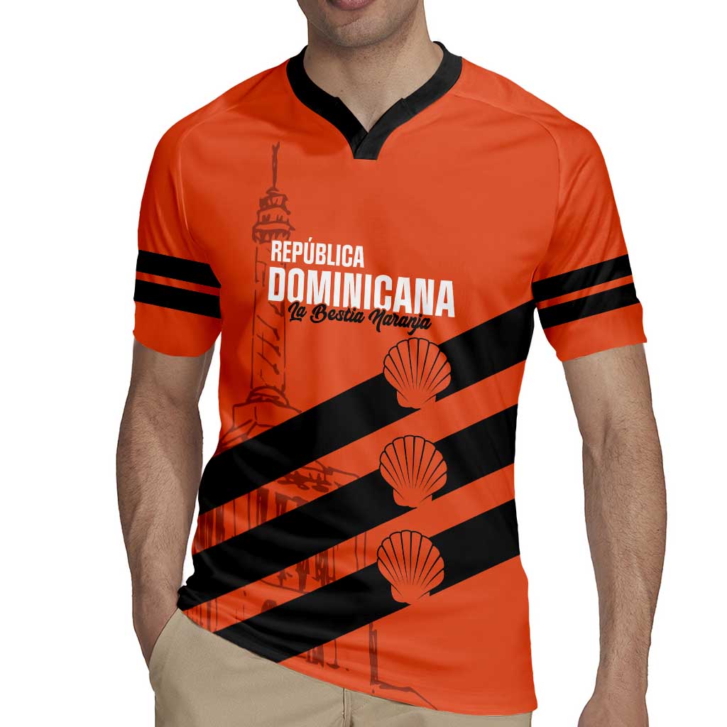 Cibao Dominican Republic Football Custom Rugby Jersey Vamos La Bestia Naranja - Wonder Print Shop