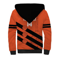 Cibao Dominican Republic Football Custom Sherpa Hoodie Vamos La Bestia Naranja - Wonder Print Shop
