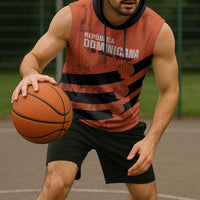 Cibao Dominican Republic Football Custom Sleeveless Hoodie Vamos La Bestia Naranja - Wonder Print Shop