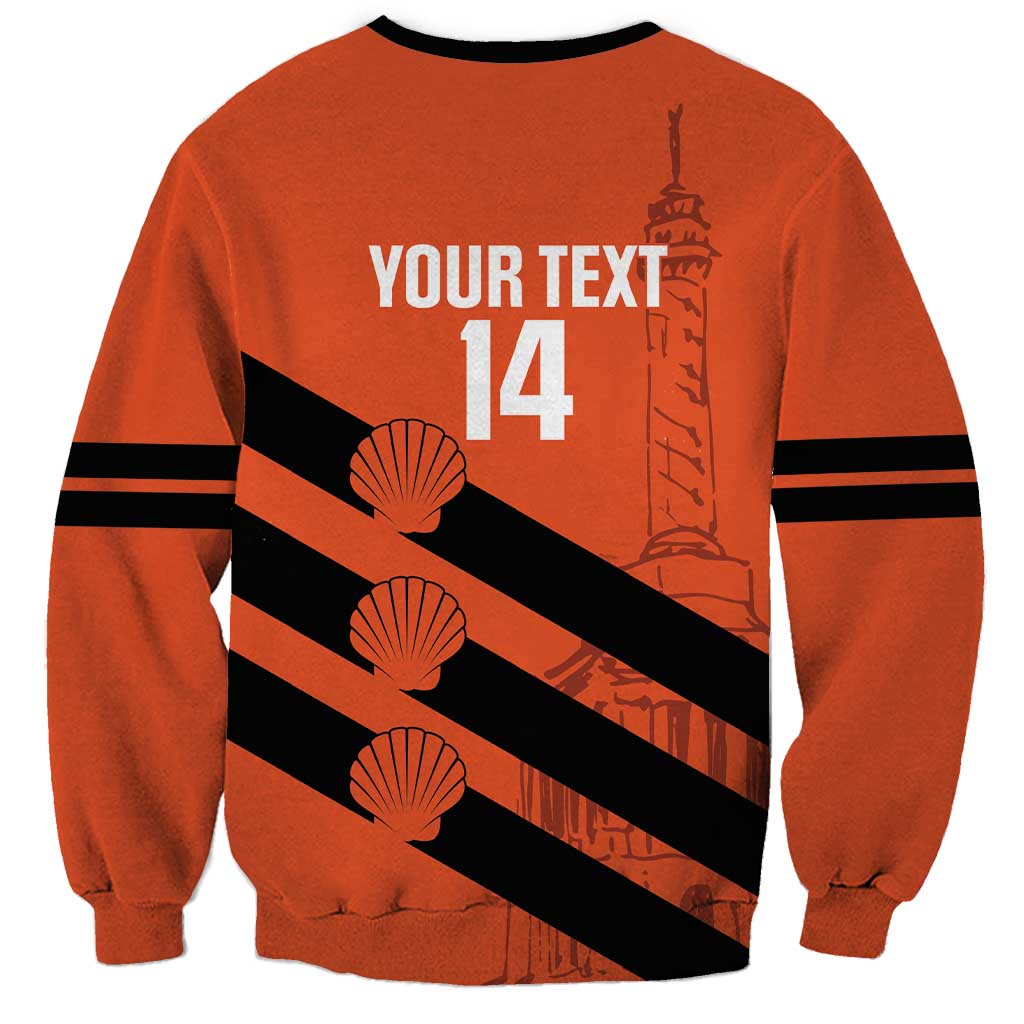 Cibao Dominican Republic Football Custom Sweatshirt Vamos La Bestia Naranja - Wonder Print Shop