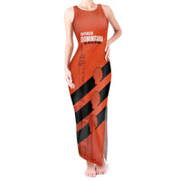 Cibao Dominican Republic Football Custom Tank Maxi Dress Vamos La Bestia Naranja - Wonder Print Shop