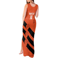 Cibao Dominican Republic Football Custom Tank Maxi Dress Vamos La Bestia Naranja - Wonder Print Shop