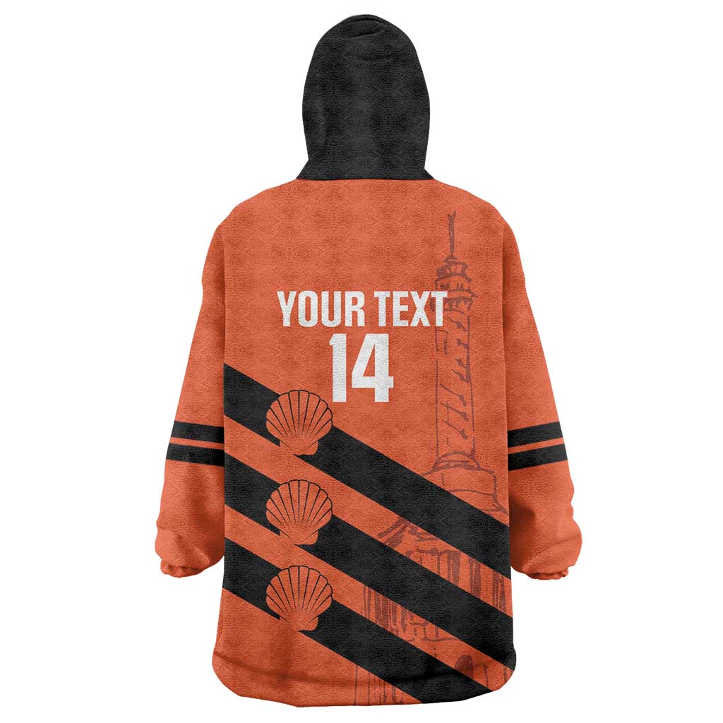 Cibao Dominican Republic Football Custom Wearable Blanket Hoodie Vamos La Bestia Naranja - Wonder Print Shop