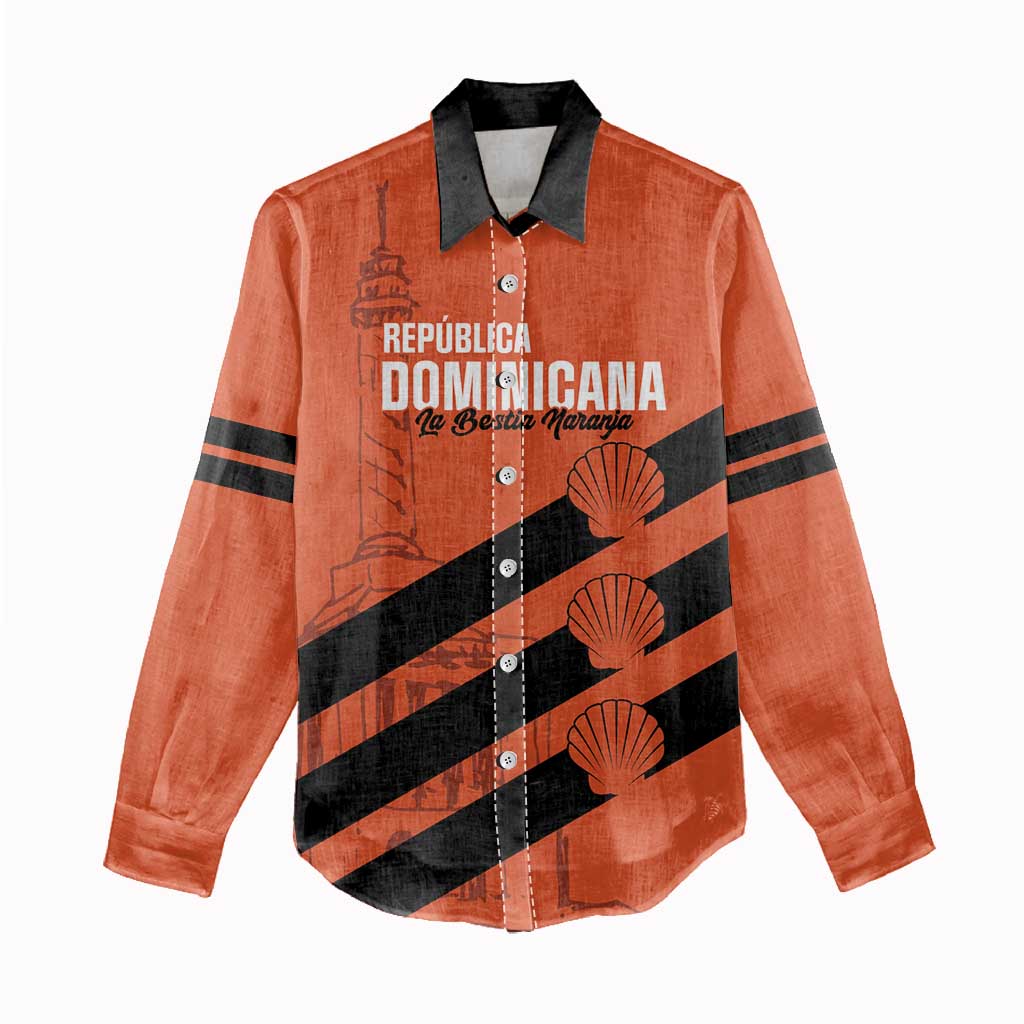 Cibao Dominican Republic Football Custom Women Casual Shirt Vamos La Bestia Naranja - Wonder Print Shop